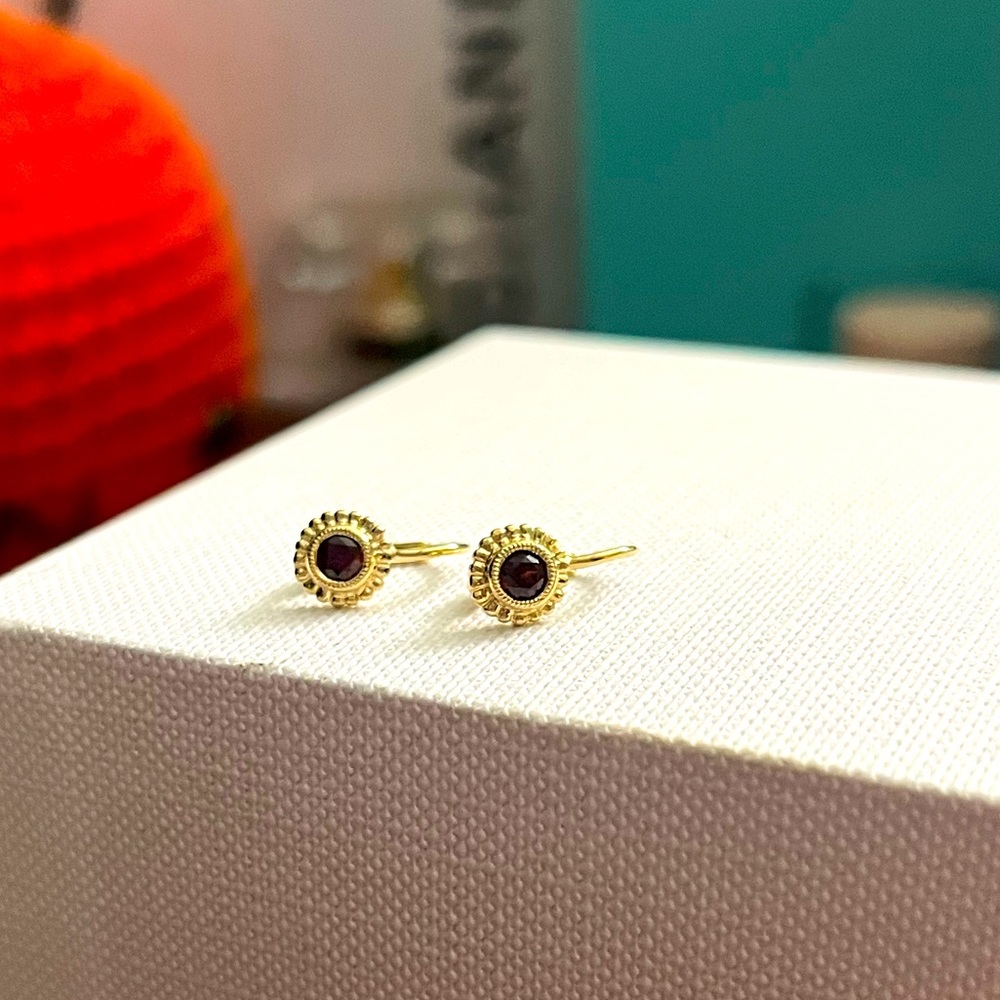 14k Yellow Gold Baby Earrings